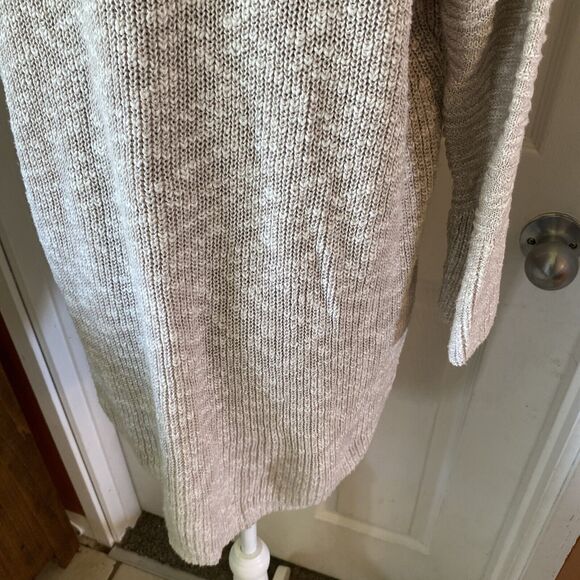 Express Sweater Women’s Size S/P Knit Grey Lace On Sides Round Collar 3/4 Sleeve - Picture 11 of 14